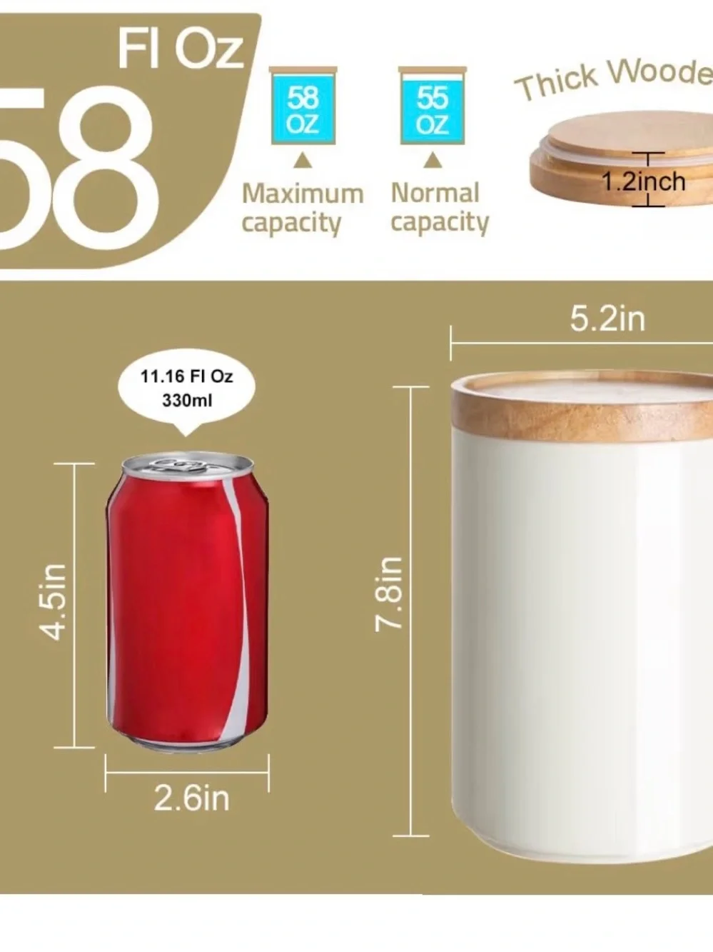 Sweejar Kitchen Canisters Set of 5